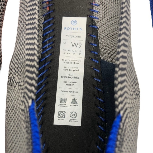 Rothy’s The Flat‎ Dove Gray Rare Women’s Size 9 - Picture 9 of 9